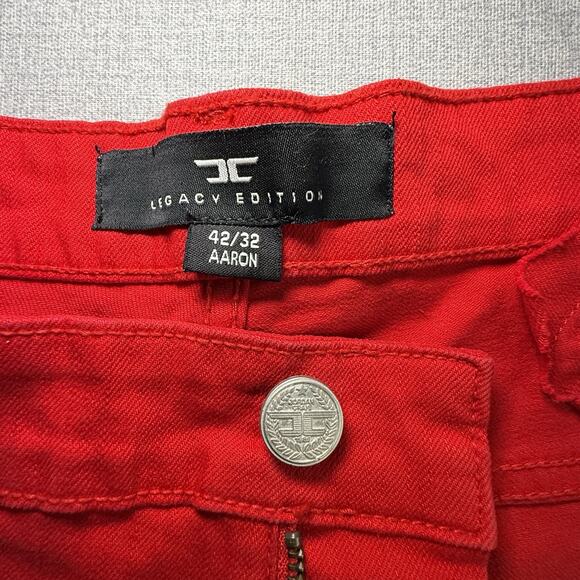 Jordan Craig Jeans Men's 42x32 Red Legacy Edition Jeans Aaron Distressed - Picture 5 of 11